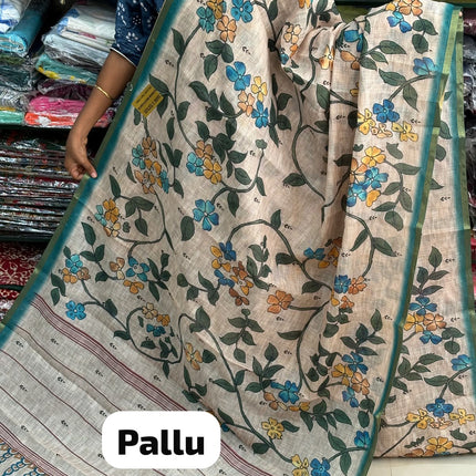 Linen Cotton Saree - LCS 139