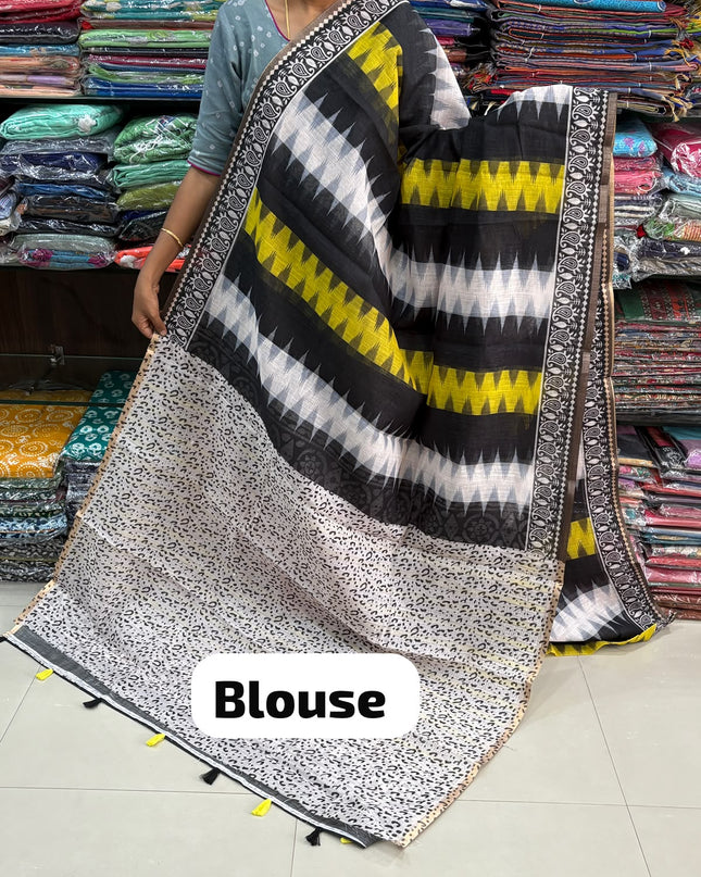 Linen Cotton Saree Offer - LCS 135