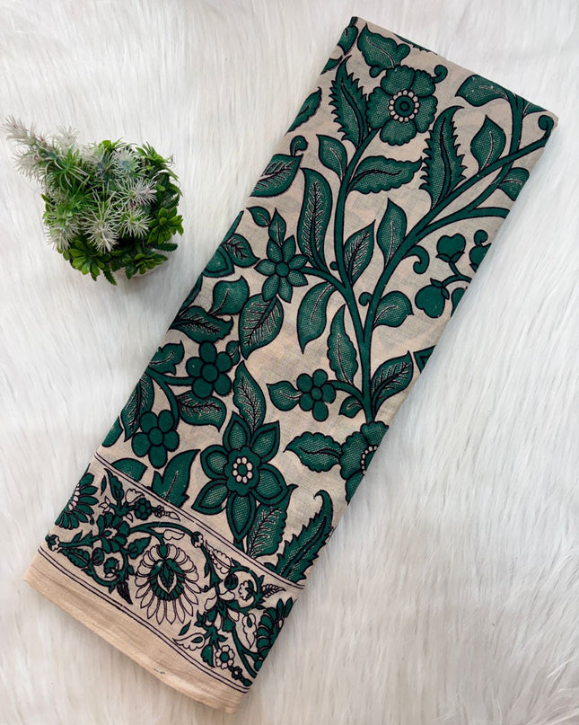 Elegant Earth Kalamkari Saree