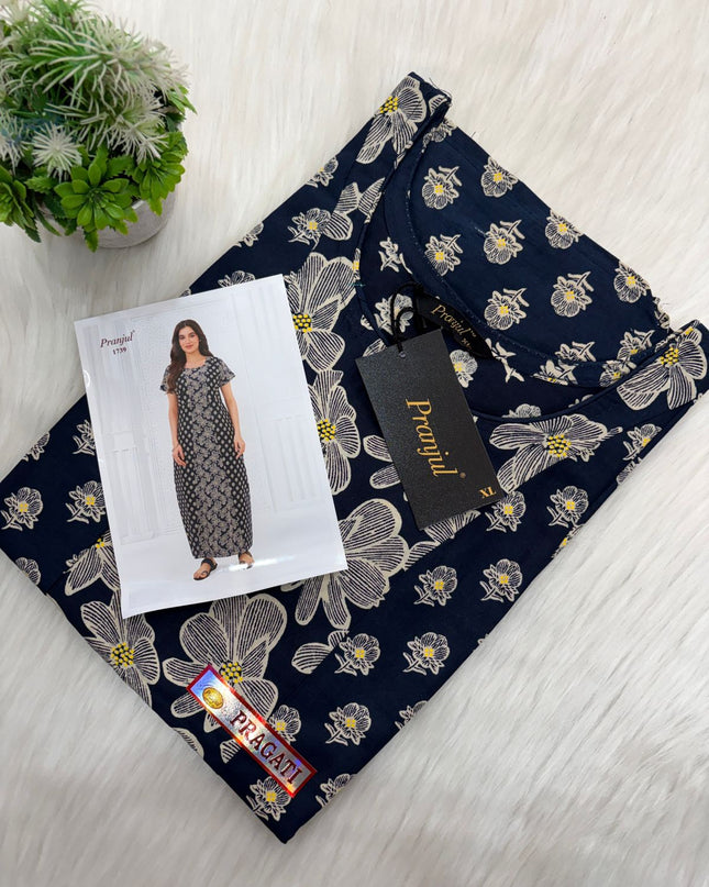 🌸 Pranjul Cotton Comfort Nighty 😊