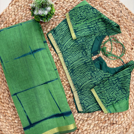Saree With Stitched Blouse - (size-38-42) - SWSB 187
