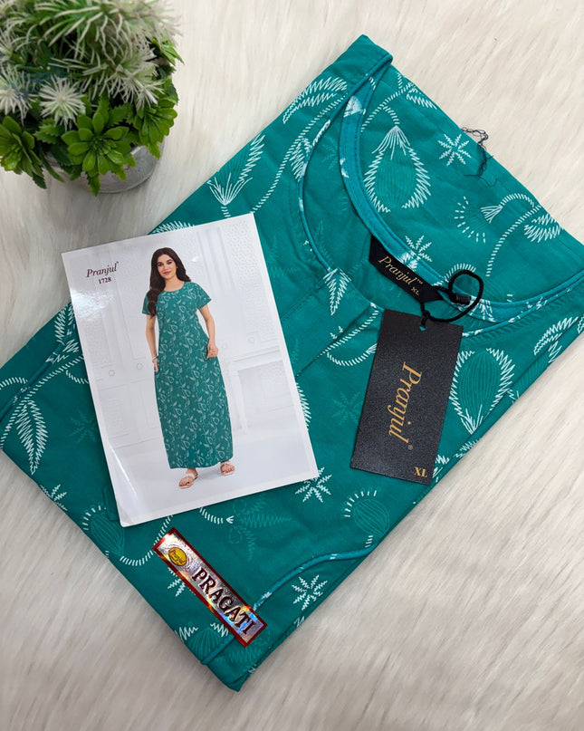 ✨ Pranjul Daily Wear Cotton Nighty 😌