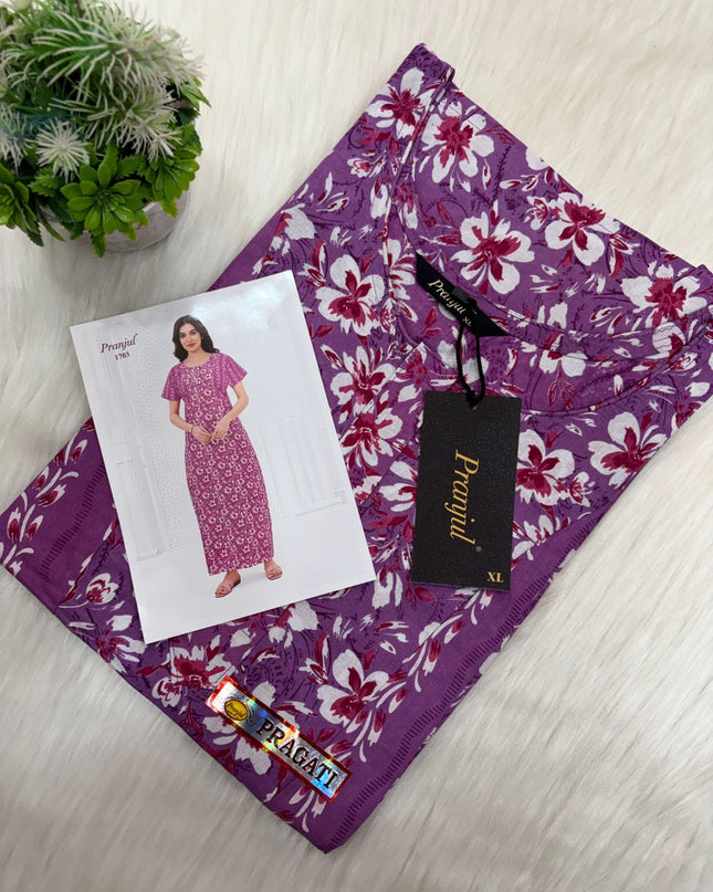 🌷 *Pranjul Premium Comfort Nighty* 🌷