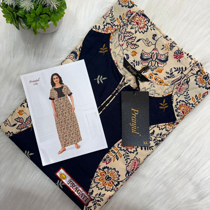 ✨ Pranjul Elegant Cotton Nighty 😌