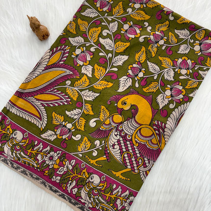 Timeless Luxe Kalamkari Saree