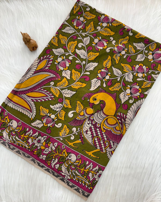 Timeless Luxe Kalamkari Saree