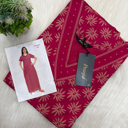 🌸 *Pranjul Classy Cotton Nightwear* 🌸