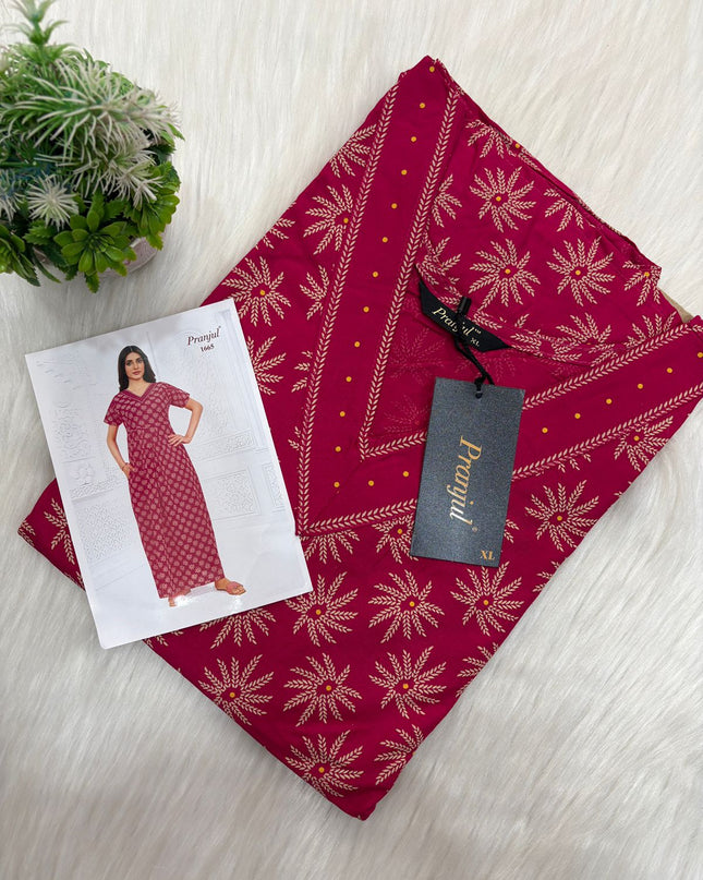🌸 *Pranjul Classy Cotton Nightwear* 🌸