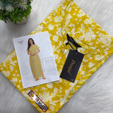 🌙 *Pranjul Royal Cotton Nighty* 🌙