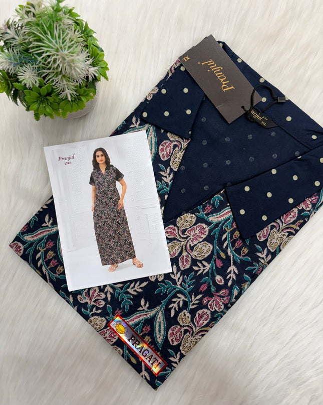 ✨ *Pranjul Classic Cotton Nighty* ✨