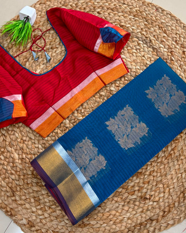 Saree With Stitched Blouse - (size-36-40)  - SWSB 352