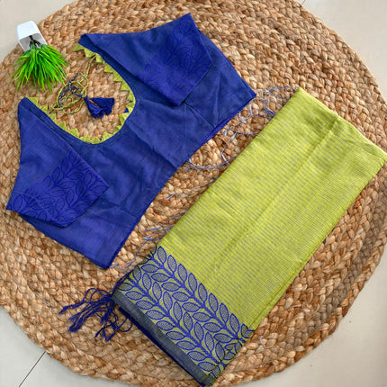 Saree With Stitched Blouse - (size-38-42) - SWSB 371