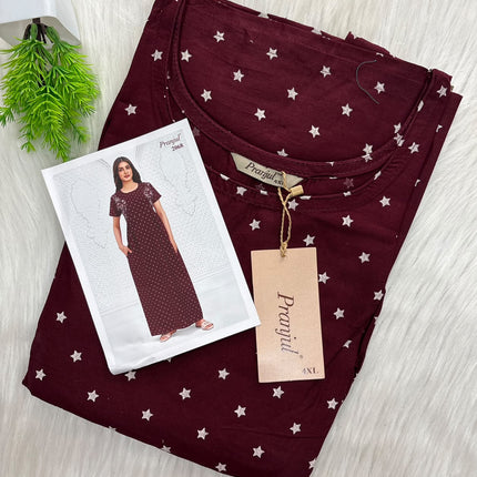 Pranjul Nighty - No Zip No Button - (SIZE-L-4XL) - PN 211