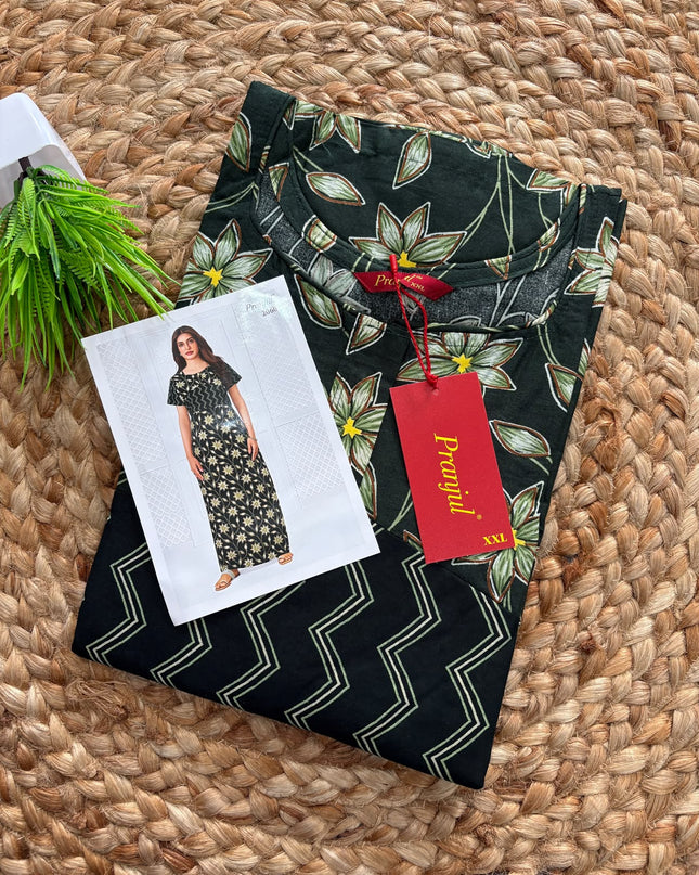 Pranjul Nighty - (SIZE-L) - PN 150 - with zip model
