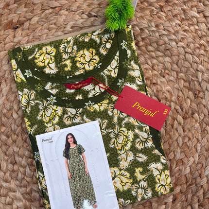 Pranjul Nighty - (SIZE-XXL) - PN 167 - No Zip No Button