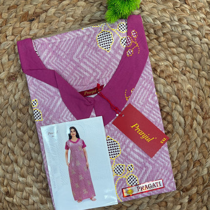 Pranjul Nighty - (SIZE-XXL) - PN 169 - No Zip No Button