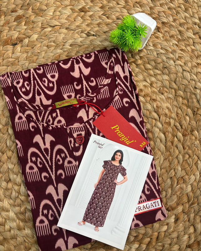 Pranjul Nighty - (SIZE-3XL) - PN 117