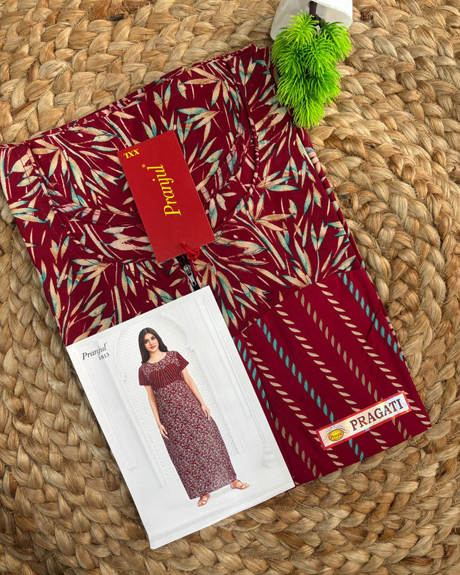 Pranjul Nighty - (SIZE-3XL) - PN 118