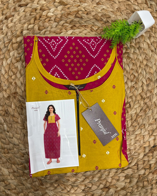 Pranjul Nighty - (SIZE-3XL) - PN 119