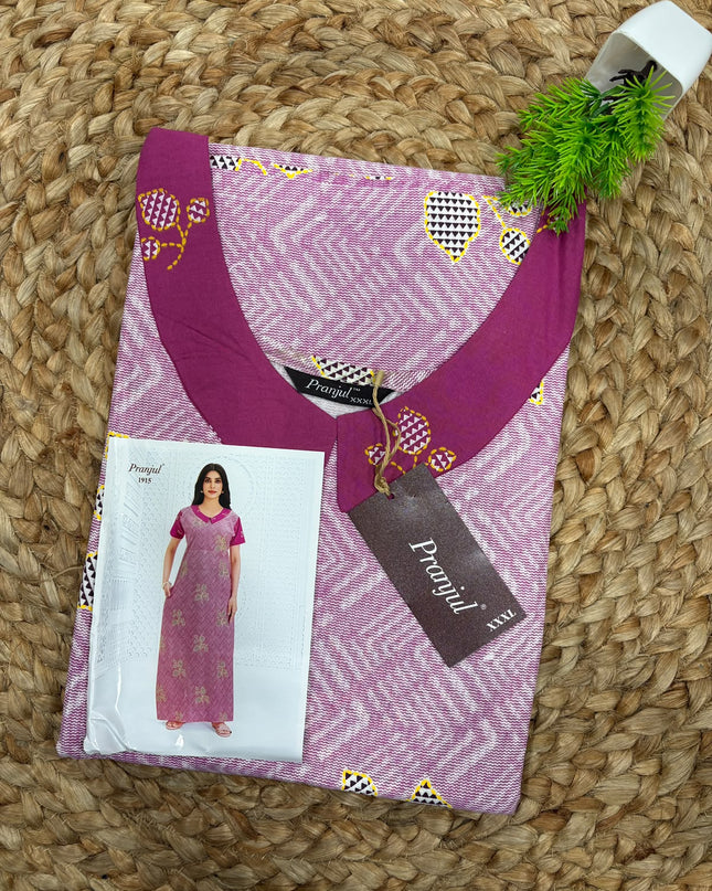 Pranjul Nighty - (SIZE-3XL) - PN 123