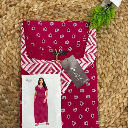 Pranjul Nighty - (SIZE-3XL) - PN 124