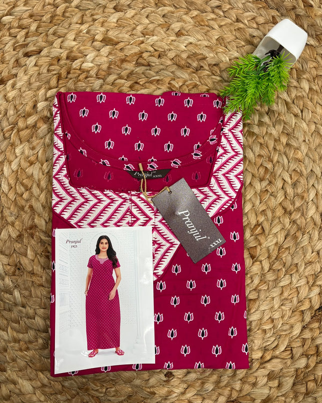 Pranjul Nighty - (SIZE-3XL) - PN 124