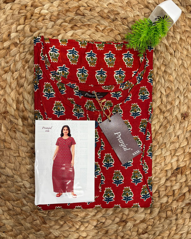 Pranjul Nighty - (SIZE-3XL) - PN 127