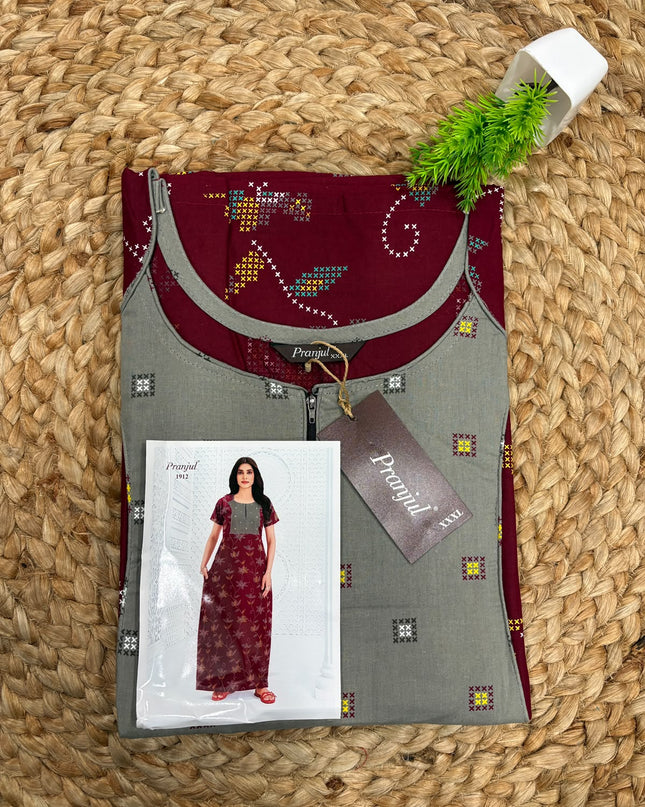 Pranjul Nighty - (SIZE-3XL) - PN 128