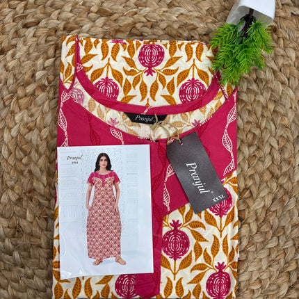 Pranjul Nighty - (SIZE-3XL) - PN 129