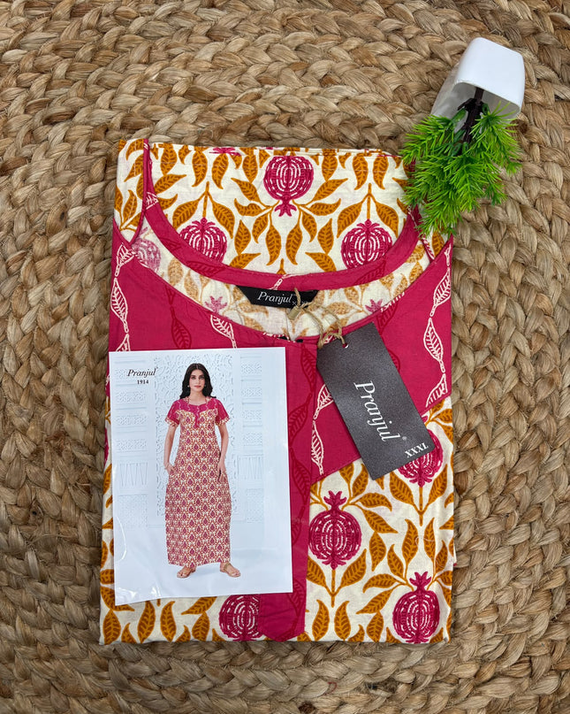 Pranjul Nighty - (SIZE-3XL) - PN 129