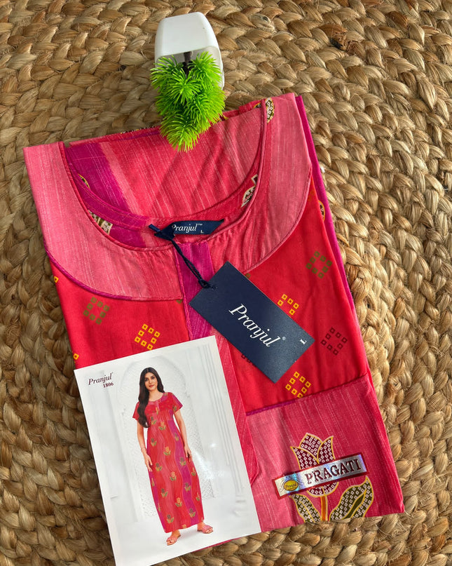 Pranjul Nighty - (SIZE-XL) - PN 135