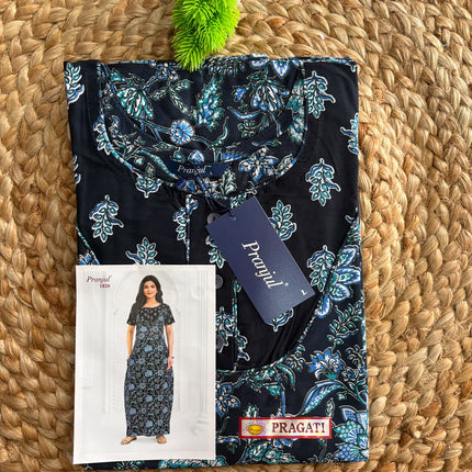 Pranjul Nighty - (SIZE-L) - PN 158 - with button