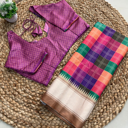 Saree With Stitched Blouse - (size-36-40) - SWSB 167