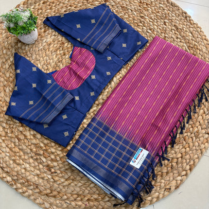Saree With Stitched Blouse - (size-38-42) - SWSB 174