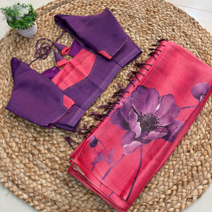 Saree With Stitched Blouse - (size-36-40) - SWSB 170