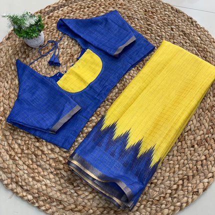 Saree With Stitched Blouse - (size-38-42) - SWSB 177