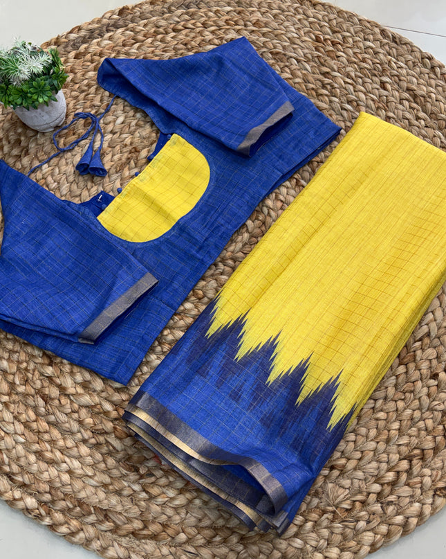Saree With Stitched Blouse - (size-38-42) - SWSB 177