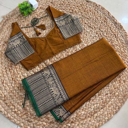 Saree with Stitched Blouse - (SIZE -34 - 38) - SWSB 1000
