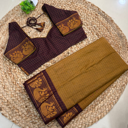 Saree With Stitched Blouse - (SIZE-38-42) - SWSB 1004