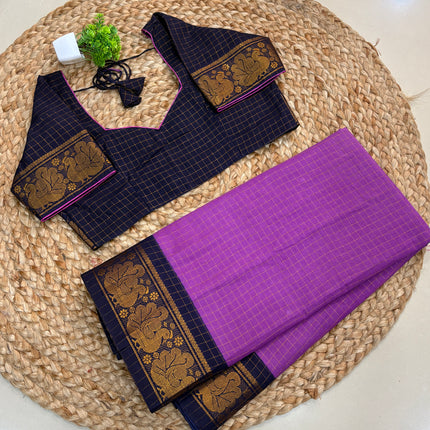 Saree With Stitched Blouse - (SIZE-38-42) - SWSB 1006