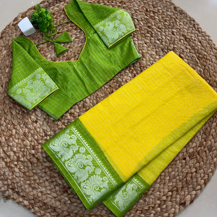 Saree With Stitched Blouse - (SIZE-34-38) - SWSB 1002