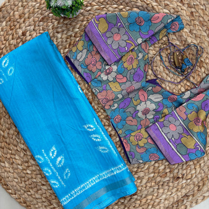 Saree With Stitched Blouse - (Size-38-42) - SWSB 185