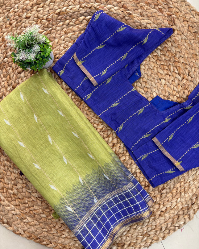 Saree With Stitched Blouse - (size-36-40) - SWSB 179