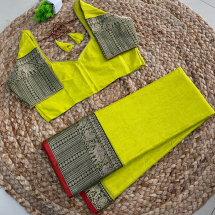 Saree With Stitched Blouse - (SIZE-34-38) - SWSB 1010