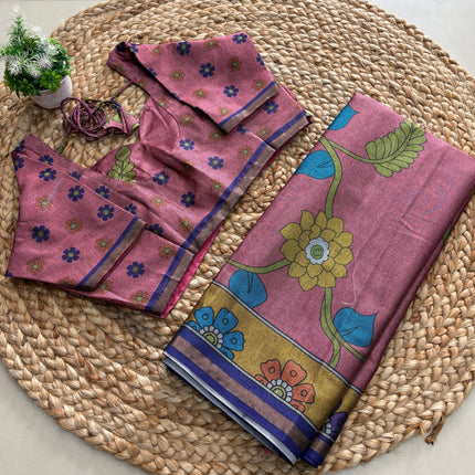 Saree With Stitched Blouse - (size-40-44) - SWSB 216