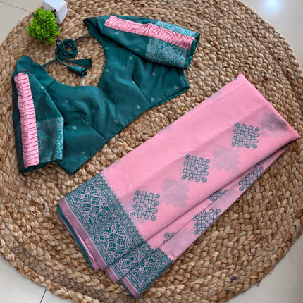 Saree With Stitched Blouse - (SIZE-34-38) - SWSB 1025