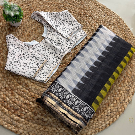 Saree With Stitched Blouse - (size-36-40) - SWSB 212