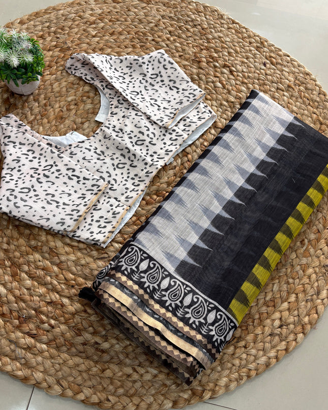 Saree With Stitched Blouse - (size-36-40) - SWSB 212