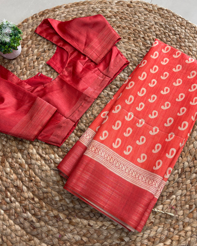 Saree With Stitched Blouse - (size-34-38) - SWSB 196