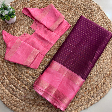 Saree With Stitched Blouse - (size-34-38) - SWSB 210